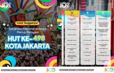 Rangkaian Acara Semarak HUT ke-498 Kota Jakarta