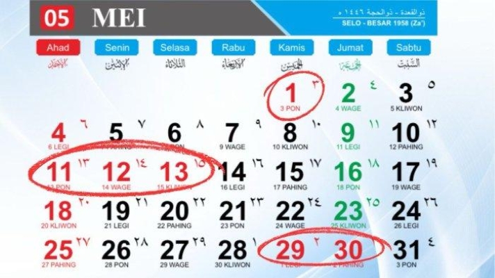 Jadwal Libur Kenaikan Yesus Kristus 2025