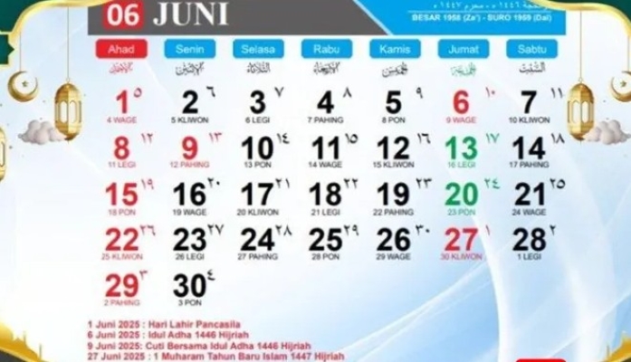 Apakah 9 Juni 2025 Hari Libur Nasional