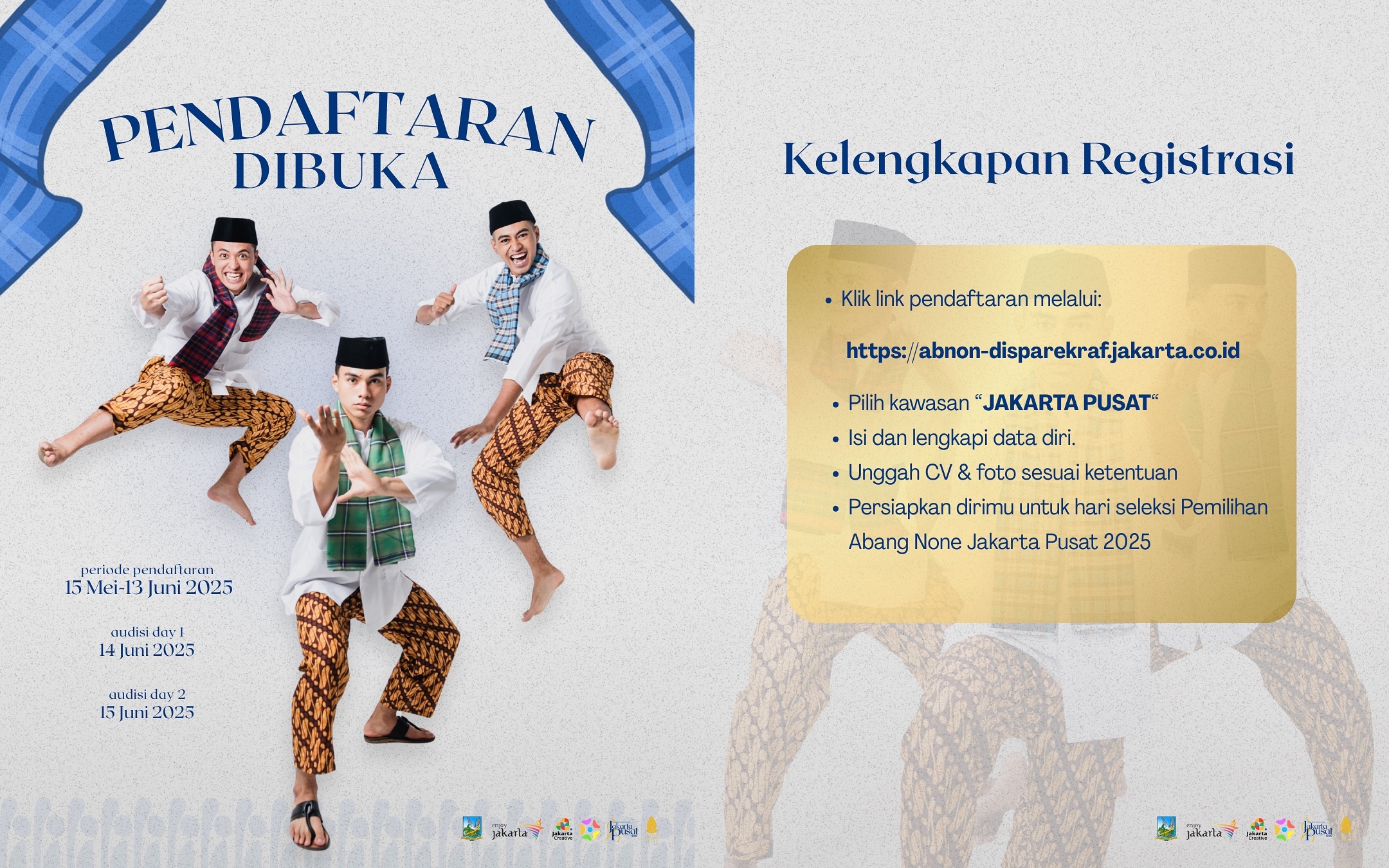 Syarat dan Cara Pendaftaran Abang None Jakarta Pusat 2025
