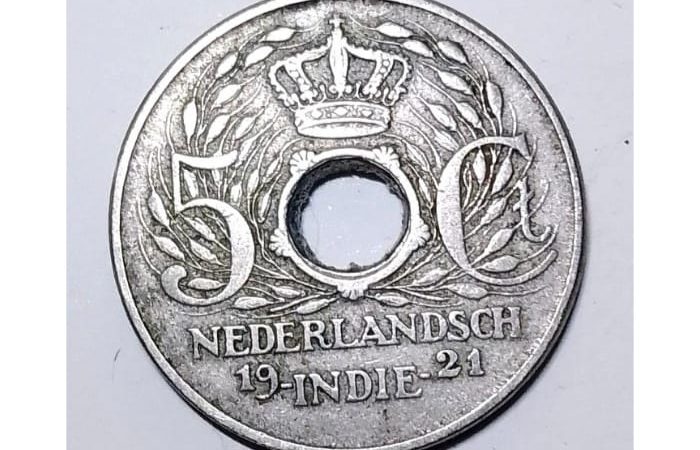 Koin Kuno 5 Sen Belanda Tahun 1945