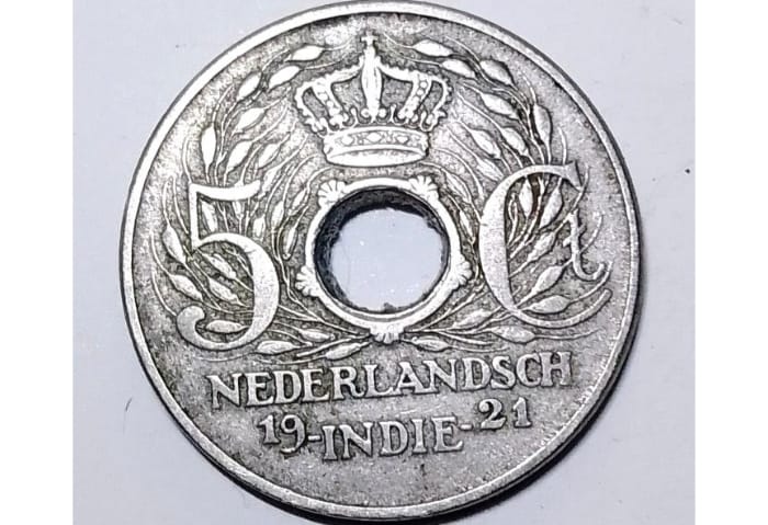 Koin Kuno 5 Sen Belanda Tahun 1945