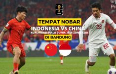 Tempat Nobar Timnas Indonesia vs China di Bandung, Kualifikasi Piala Dunia 2026