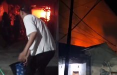 Kebakaran Rumah di Depok Saat Dini Hari, Warga Heboh Bawa Ember dan Selang Padamkan Api