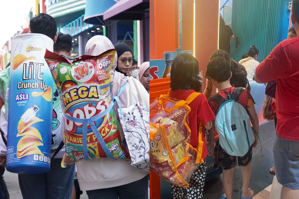 Viral! Tas Snack Jumbo Jadi Tren di PRJ 2025, Isi 10 Snack Harga Rp100.000
