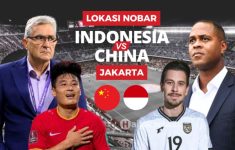 Lokasi Nobar Timnas Indonesia vs China di Jakarta