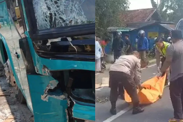 Pelajar Tewas Tertabrak Bus Peziarah Wali di Tuban, Korban Sempat Terpental Sebelum Meninggal