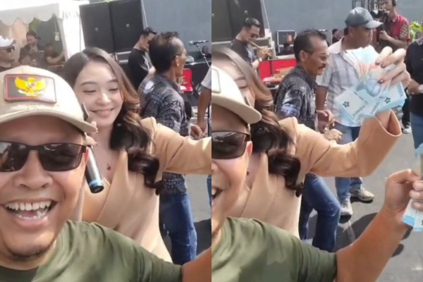 Kades Sawer Biduan di Tegal Viral di Medsos, Netizen: Menyala Pak Kades!