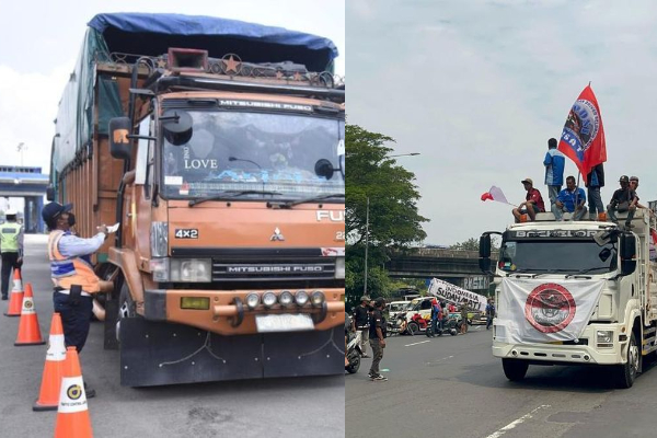 Demo Sopir Truk ODOL di Kudus, Ratusan Massa Tuntut Revisi UU: Sopir Bukan Kriminal!
