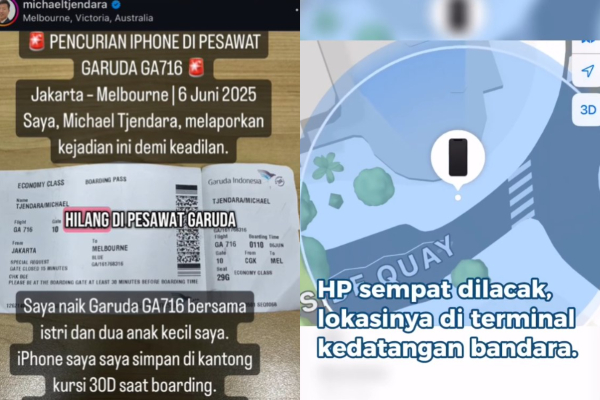 HP Penumpang Garuda Hilang, Lokasi iPhone Sempat Terlacak di Hotel Kru Garuda