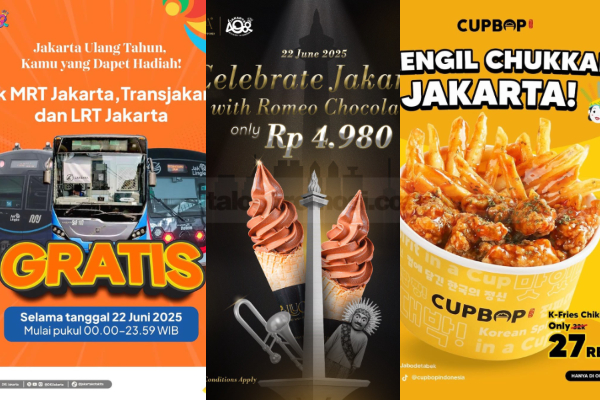 Daftar Promo HUT Jakarta ke-498, Serbu Langsung Diskonnya