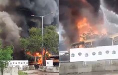 Kebakaran Bus Bekas Transjakarta di Cengkareng, Netizen Geger: Kebakaran Atau Dibakar?