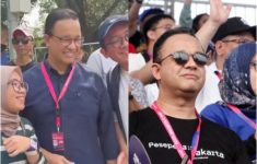 Bukan VIP! Anies Baswedan Duduk di Tribun Murah Grandstand Saat Nonton Formula E Jakarta, Tiket Rp1 Juta