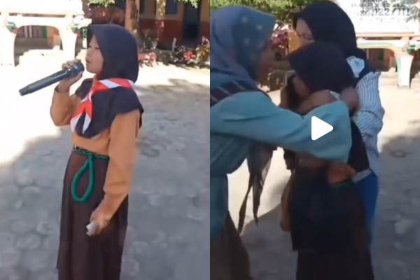 Siswa SD Nyanyi Lagu Korban Perceraian Saat Acara Perpisahan Sekolah di Jambi, Netizen: Jeritan Hati Anak Kecil
