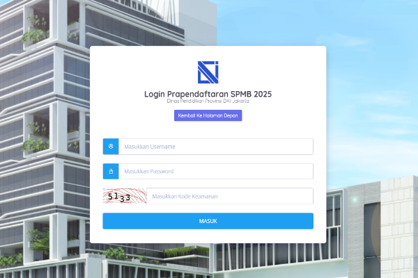 Sudah Buka! Inilah Cara Pra Pendaftaran SPMB Jakarta 2025 Lewat sidanira.jakarta.go.id