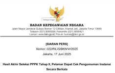Hasil Akhir PPPK Tahap II Tahun 2024 Sudah Diumumkan