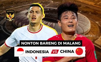 Lokasi Nobar Timnas Indonesia vs China di Malang