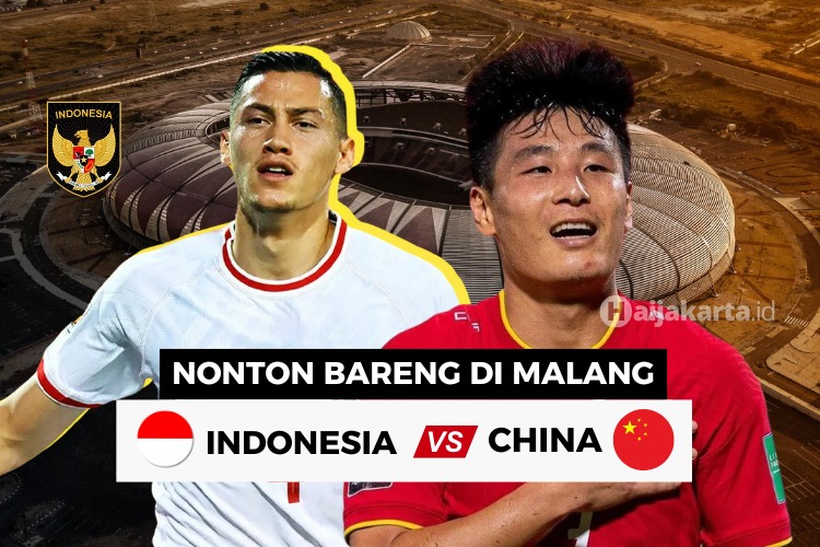 Lokasi Nobar Timnas Indonesia vs China di Malang