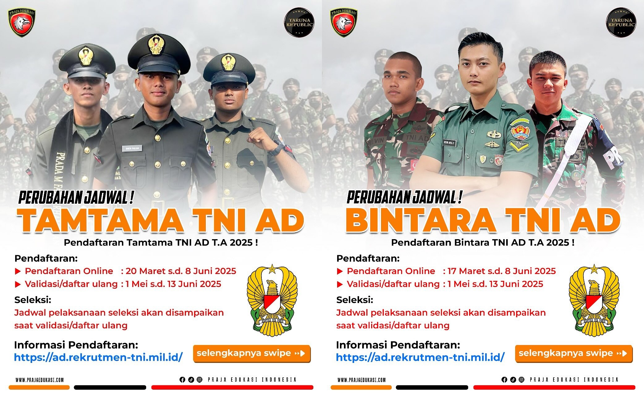 Jadwal dan Cara Daftar Tamtama dan Bintara Gelombang II Tahun 2025
