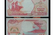 Uang Kuno Rp100 Bergambar Kapal Pinisi 1992