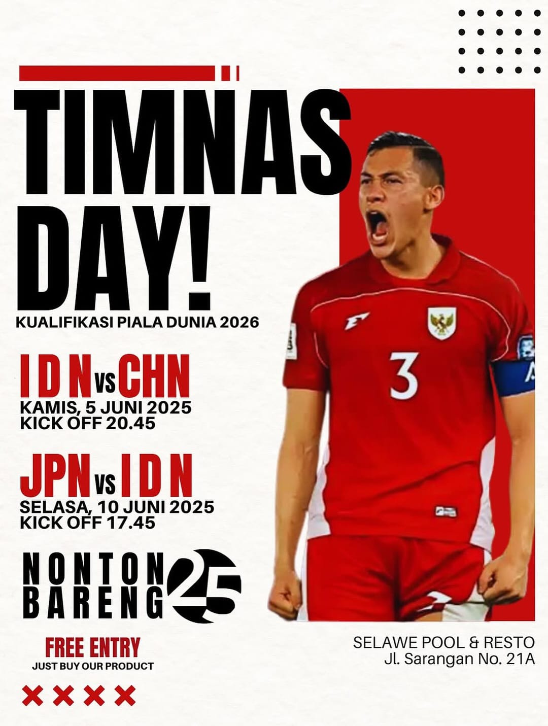 Lokasi Nobar Timnas Indonesia vs China di Malang, Tempatnya Asyik dan Seru 3 Lokasi Nobar Timnas Indonesia vs China di Malang