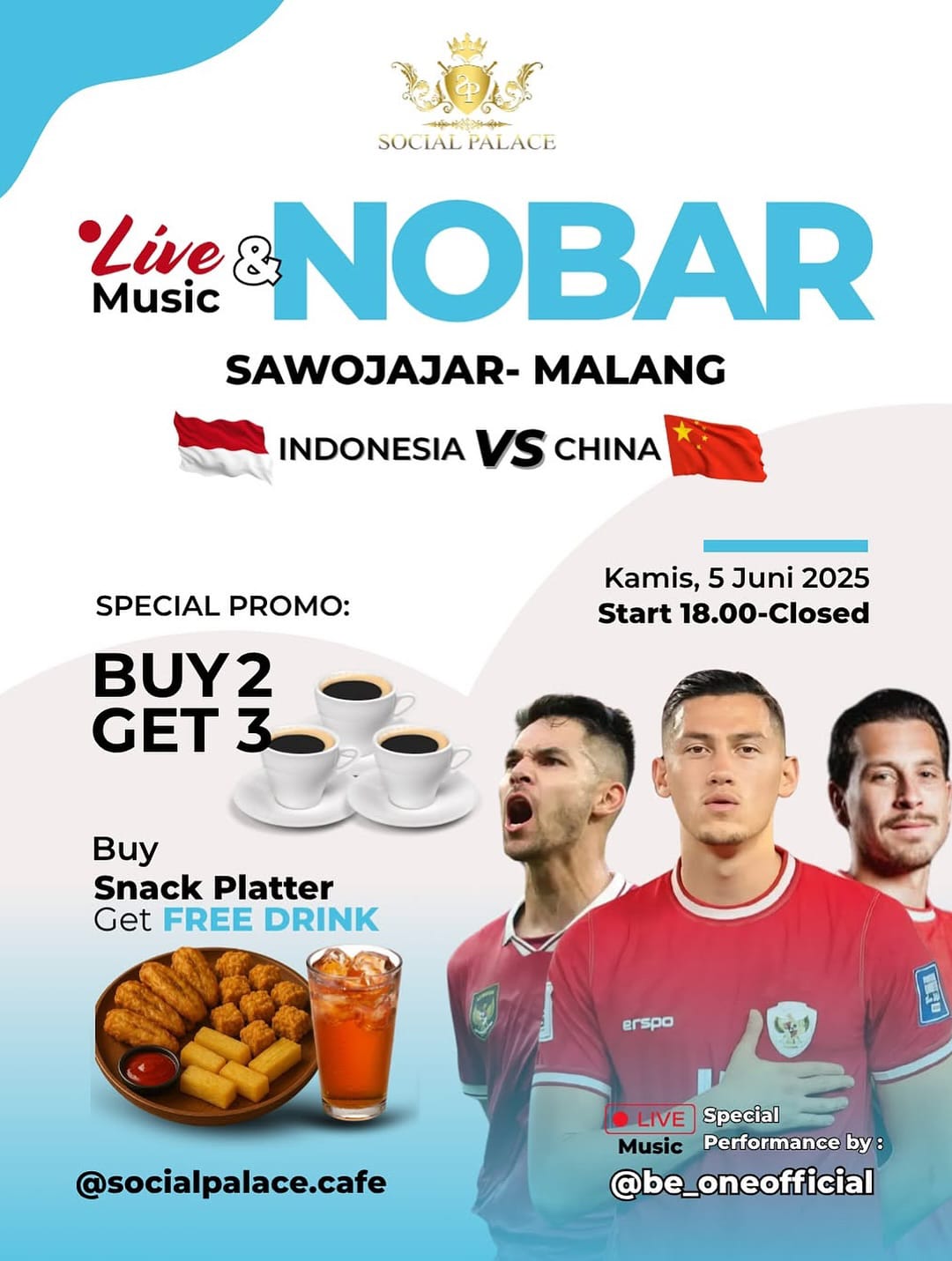 Lokasi Nobar Timnas Indonesia vs China di Malang, Tempatnya Asyik dan Seru 4 Lokasi Nobar Timnas Indonesia vs China di Malang