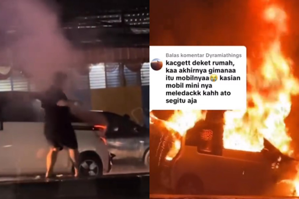 Mobil Listrik Terbakar di Bandung Saat Lampu Merah, Kerugian Ditaksir Capai Rp 100 Juta