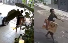 Paket Rafael Tan Dicuri di Depan Rumah, Aksi Pelaku Terekam CCTV