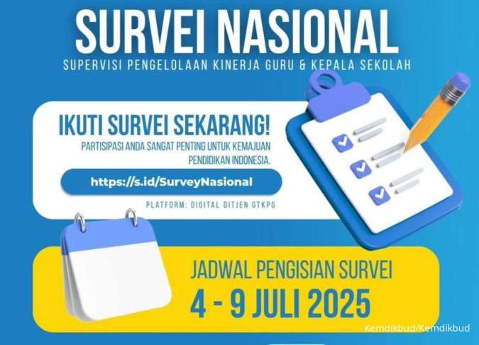 Cara Mengisi Survei Nasional Pengelolaan Kinerja 2025 Beserta Akses Link Resmi, Para Guru Wajib Tahu, Cek!