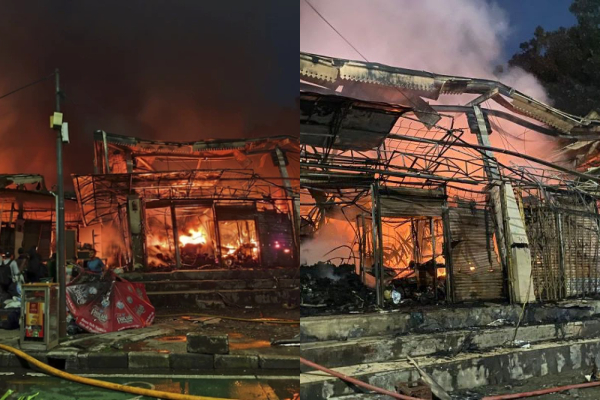 500 Kios Terdampak Akibat Kebakaran Pasar Taman Puring, Api Menjalar ke Mapolsek Kebayoran Baru