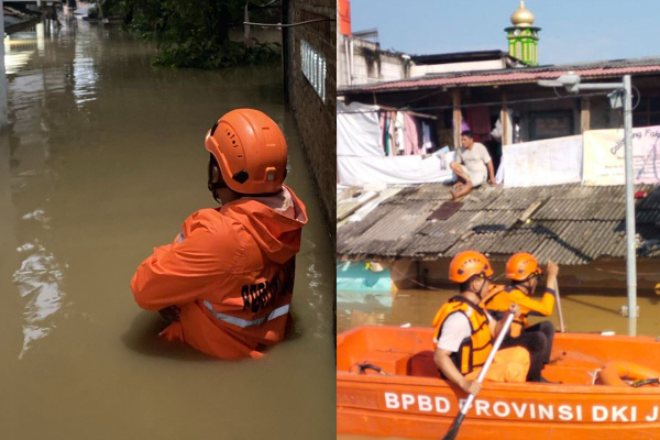 Ratusan Warga Jakarta Timur Mengungsi Akibat Banjir, Kali Ciliwung Meluap ke Pemukiman