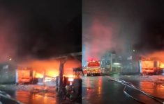 Kebakaran Ruko di Tangerang Dekat Masjid Raya, Penyebab Masih Belum Diketahui