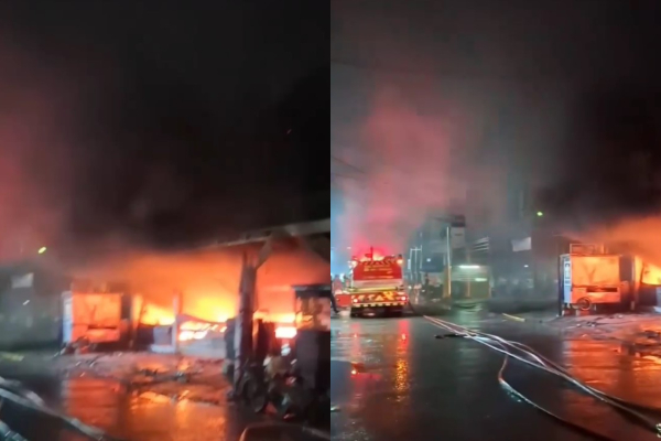 Kebakaran Ruko di Tangerang Dekat Masjid Raya, Penyebab Masih Belum Diketahui