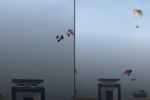 Atlet Paralayang Jatuh di Monas Saat Latihan Perayaan HUT Bhayangkara, Begini Kondisinya Sekarang!