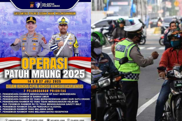 12 Titik Lokasi Operasi Patuh Maung 2025 di Tangerang, Beserta Jenis Pelanggarannya