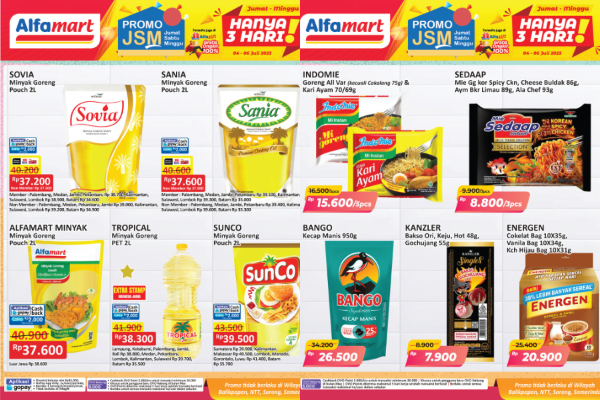 Promo JSM Alfamart 4-6 Juli 2025, Diskon Aneka Makanan Ringan hingga Kebutuhan Dapur