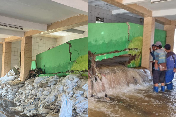 Kondisi Terkini Tembok Mushala Sabili Jebol Gegara Banjir Jakarta