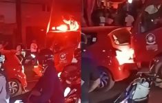 Damkar Tabrak Mobil di Balikpapan