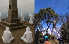 Rombongan Orang Jubah Putih Ritual di Gunung Lawu Viral, Aksi Mirip Tawaf Terekam Kamera Pendaki