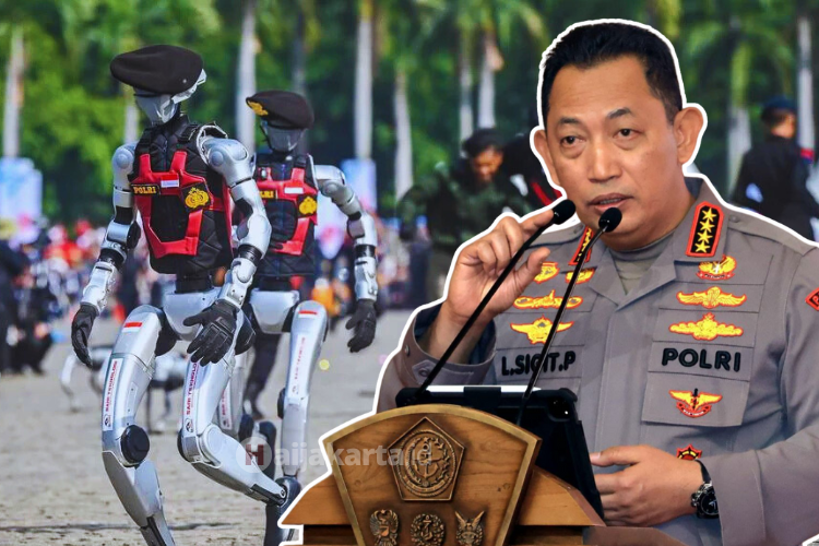 Robot Polisi Tidak Pakai Anggaran Negara