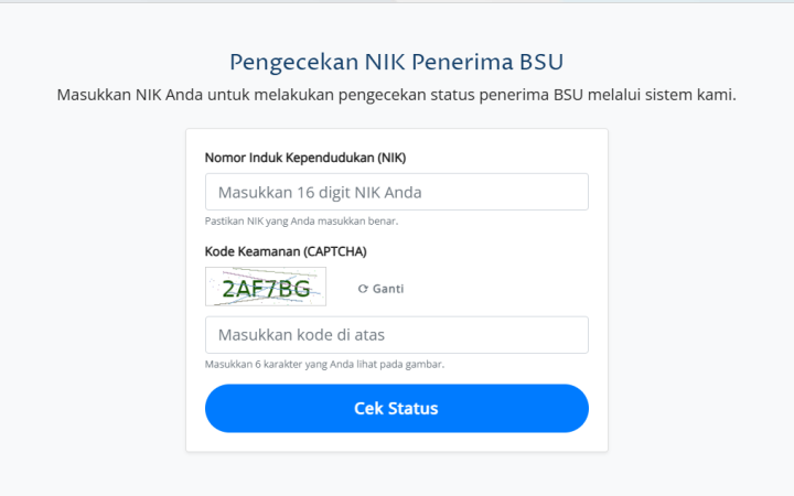 Cara Cek BSU Juli 2025 Pakai NIK KTP