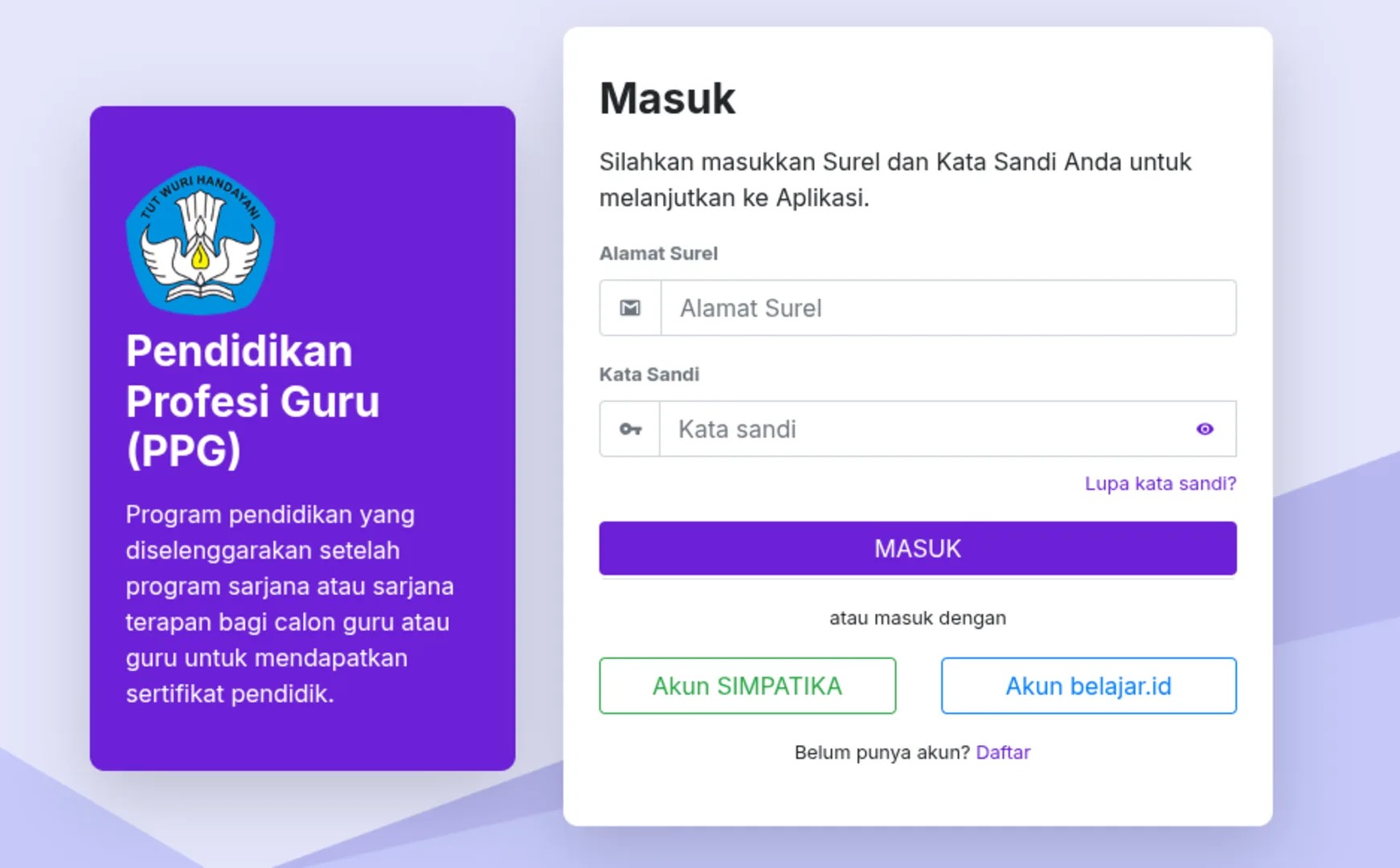 Pendaftaran Seleksi Administrasi PPG Guru Tertentu 2025
