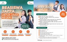 Beasiswa JAPFA 2025 Masih Dibuka Hingga 31 Juli
