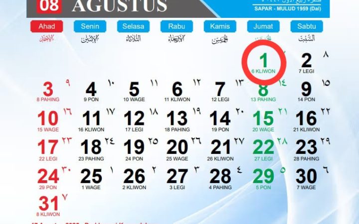 Apakah Tanggal 1 Agustus 2025 Hari Libur? Ini Daftar Peringatan Penting pada Hari Tersebut! 2 Apakah Tanggal 1 Agustus 2025 Hari Libur