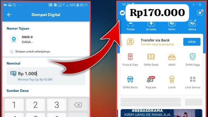 Aplikasi Penghasil Saldo DANA Gratis