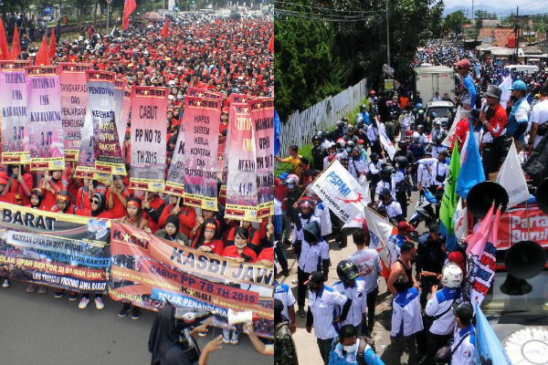 Link Live CCTV Demo Buruh 28 Agustus 2025 di Bandung, Ribuan Buruh Bergerak di Jalanan