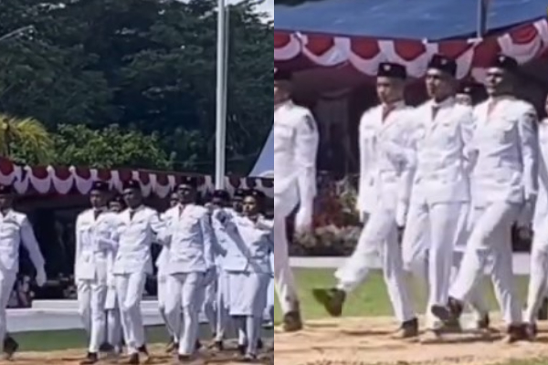 Heboh! Aksi Solidaritas Paskibraka Papua Barat Daya Saat Rekan Nyaris Jatuh di HUT RI ke-80 Jadi Sorotan Publik