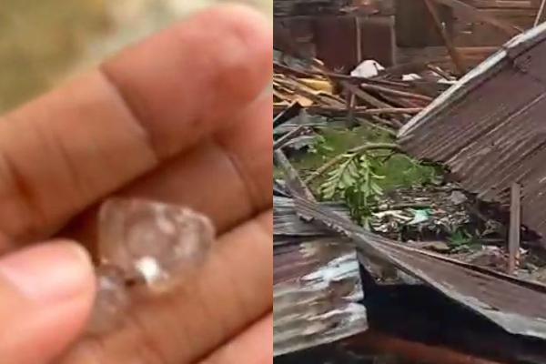 Detik-detik Hujan Es di Jambi Rusak 48 Rumah Warga, Ini Tanggapan BMKG!