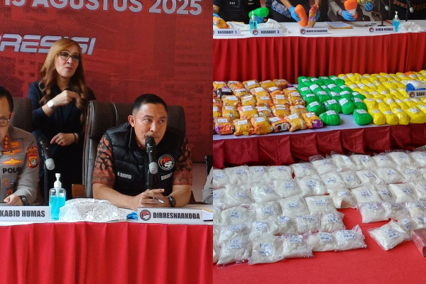 Polisi Tangkap 7 Pria Terkait Peredaran Sabu Lintas Negara Senilai Rp500 Miliar, Ratusan Kilo Ditemukan di Bekasi