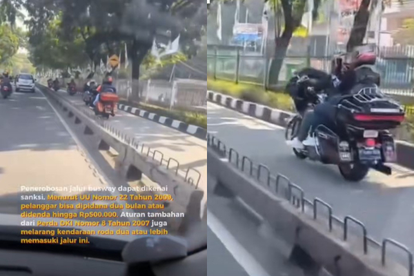 Sanksi Pengendara Moge Terobos Jalur Transjakarta di Jakarta Barat